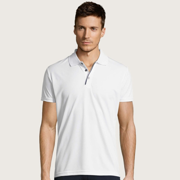 Polo BLANC PERFORMER Sol's Polyester