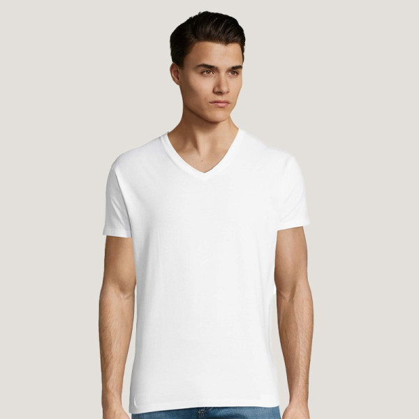 T-shirt BLANC IMPERIAL V Sol's 190gr