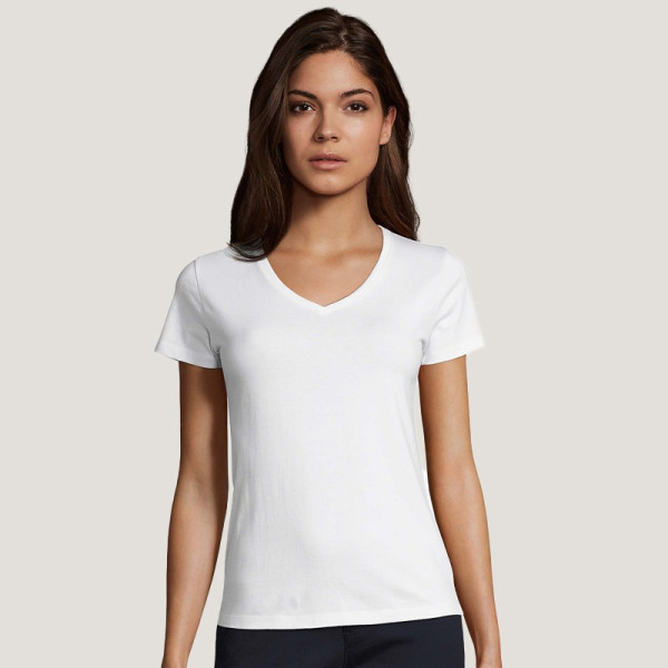T-shirt BLANC IMPERIAL V Women Sol's 190gr